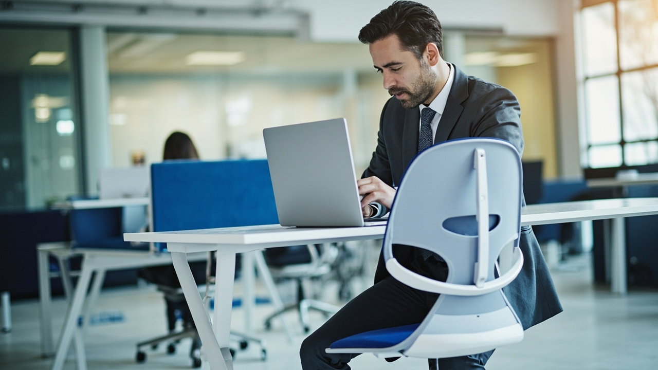 Modern office workspace